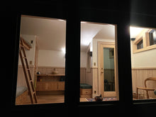 Load image into Gallery viewer, Artist studio shed, Accessory Dwelling Unit (ADU), tiny house, cottage, backyard sunhouse, outdoor guest room, living pod, meditation tea room, sunroom, black shou sugi ban, prefabricated airbnb, scandinavian home, bedroom dwelling, modern ADU cabin, zen japanese yoga space