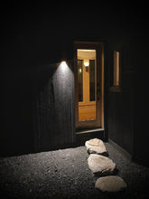 Load image into Gallery viewer, Artist studio shed, Accessory Dwelling Unit (ADU), tiny house, cottage, backyard sunhouse, outdoor guest room, living pod, meditation tea room, sunroom, black shou sugi ban, prefabricated airbnb, scandinavian home, bedroom dwelling, modern ADU cabin, zen japanese yoga space