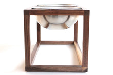 Load image into Gallery viewer, Minimalist Modern Open Cube Single, Double, Triple Elevated Dog Feeder Handmade of Solid Wood by Wake the Tree Furniture Co.
