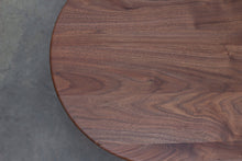 Load image into Gallery viewer, Minimalist Modern Coffee / Floor Table. Handmade of Solid Wood. Available in Walnut, Oak or Ash with Oval Top. Free USA Shipping!