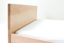 Load image into Gallery viewer, Minimal Modern Scandinavian Floor Bed, Handmade from Solid Maple | Wake the Tree Furniture Co.
