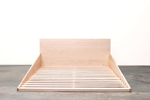 Load image into Gallery viewer, Minimal Modern Scandinavian Floor Bed, Handmade from Solid Maple | Wake the Tree Furniture Co.