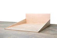 Load image into Gallery viewer, Minimal Modern Scandinavian Floor Bed, Handmade from Solid Maple | Wake the Tree Furniture Co.