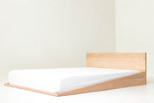 Load image into Gallery viewer, Minimal Modern Scandinavian Floor Bed, Handmade from Solid Maple | Wake the Tree Furniture Co.