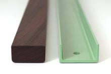 Load image into Gallery viewer, Minimal Modern Magnetic Knife Rack Handmade from Solid Wood and Steel by Wake the Tree Furniture Co.