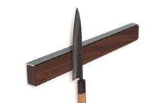 Load image into Gallery viewer, Minimal Modern Magnetic Knife Rack Handmade from Solid Wood and Steel by Wake the Tree Furniture Co.