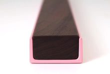 Load image into Gallery viewer, Minimal Modern Magnetic Knife Rack Handmade from Solid Wood and Steel by Wake the Tree Furniture Co.