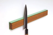Load image into Gallery viewer, Minimal Modern Magnetic Knife Rack Handmade from Solid Wood and Steel by Wake the Tree Furniture Co.